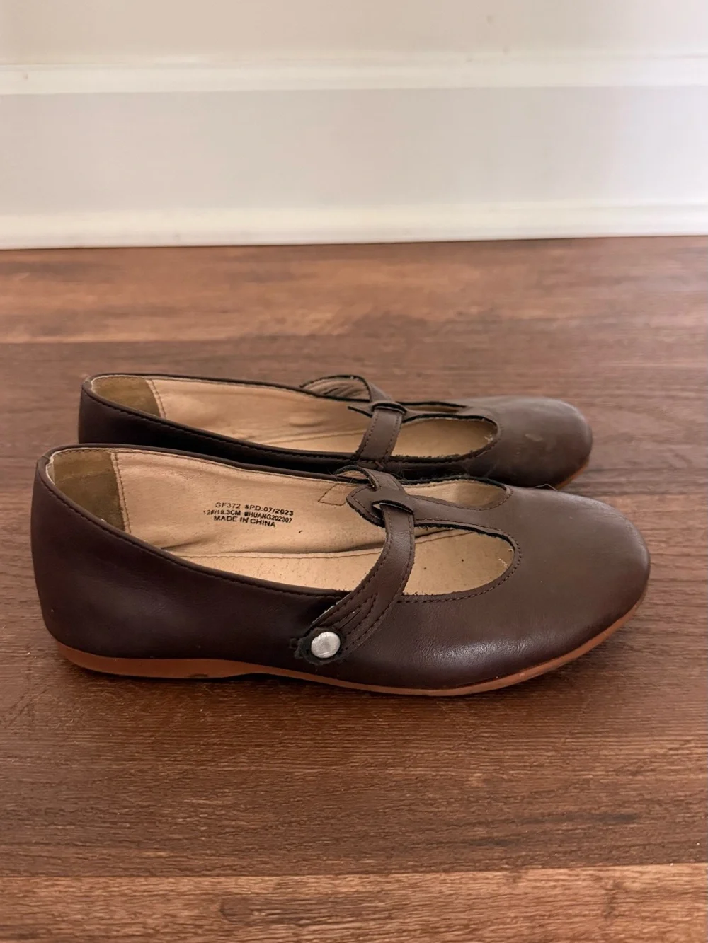 Girls Brown Mary Jane Flats